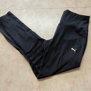 Puma Black Moto Athletic Workout Leggings